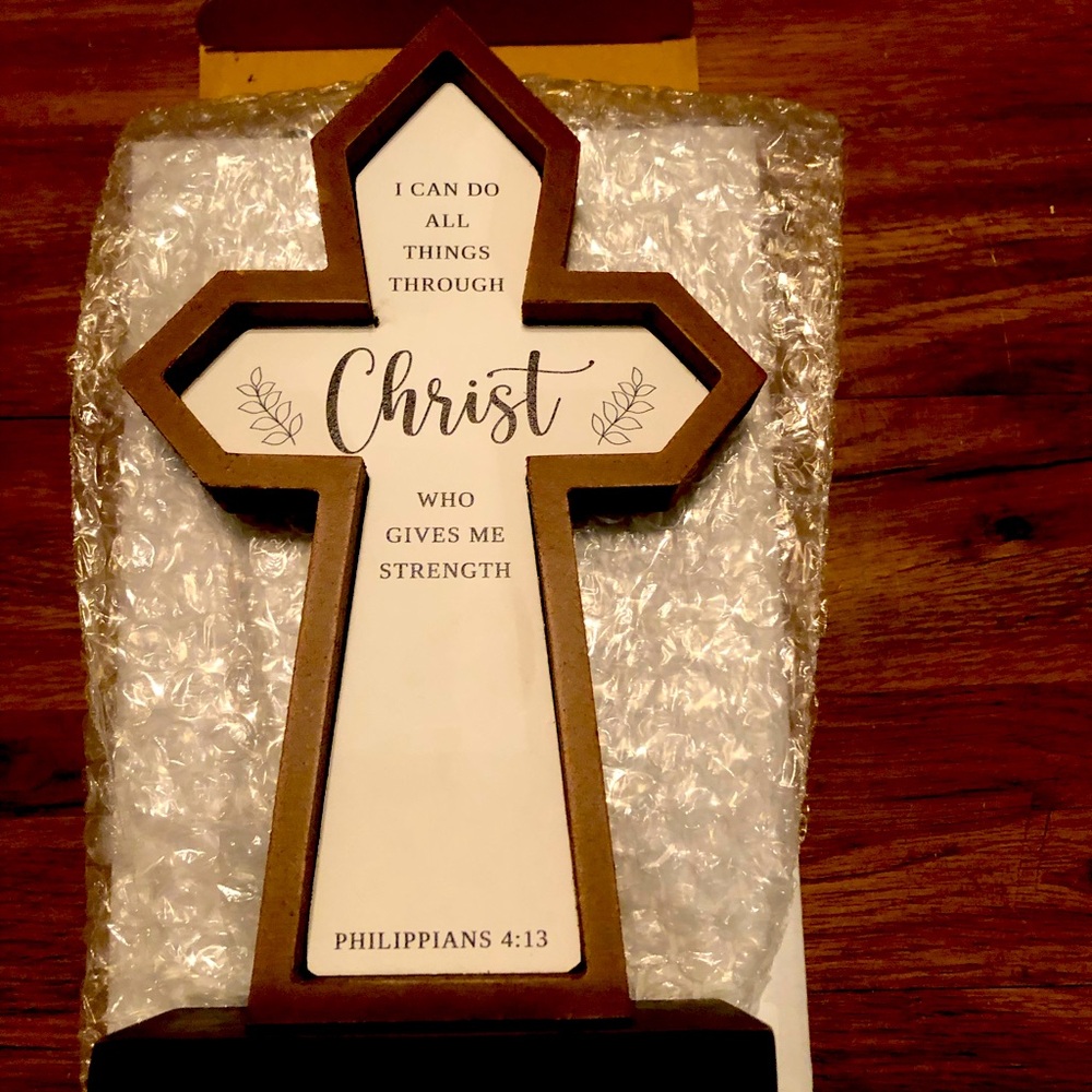 Cross on stand 🤗